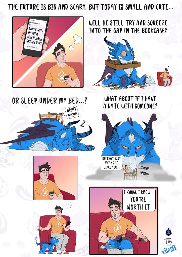 18-6-724x1024 20 Funny Comics About Adventures of a Baby Dragon Who is Adopted by a Firefighter