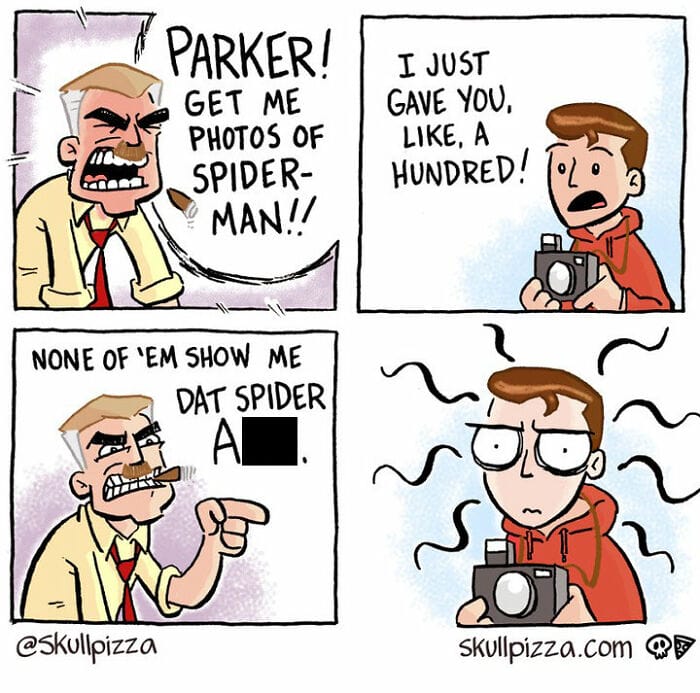 19-26 10+ Skull Pizza Spooky Comics About Humorous Situations