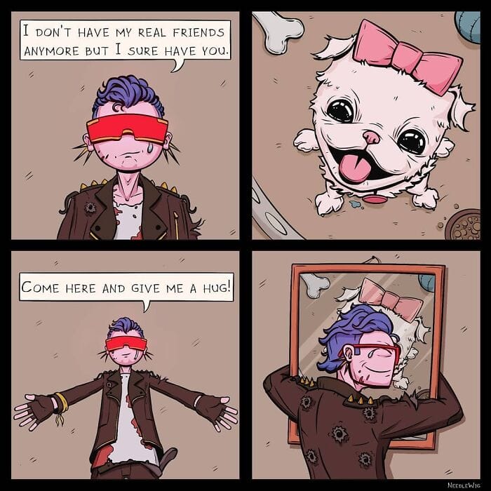 19-33 This Artist’s 25 Dark Comics illustrate Situations Happened with a Person in Real Life