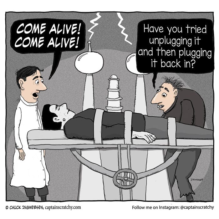 19-35 15+ Times Captain Scratchy use Animals in his Comics to make people laugh