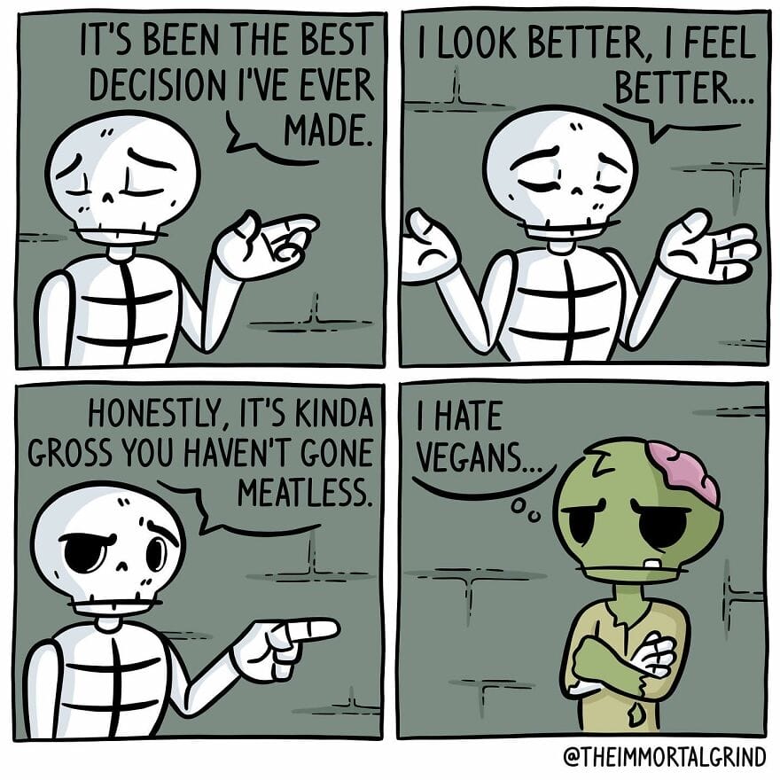 19-51 30 Times This Artist Creates Quirky Comics About The Death And The Life After Death