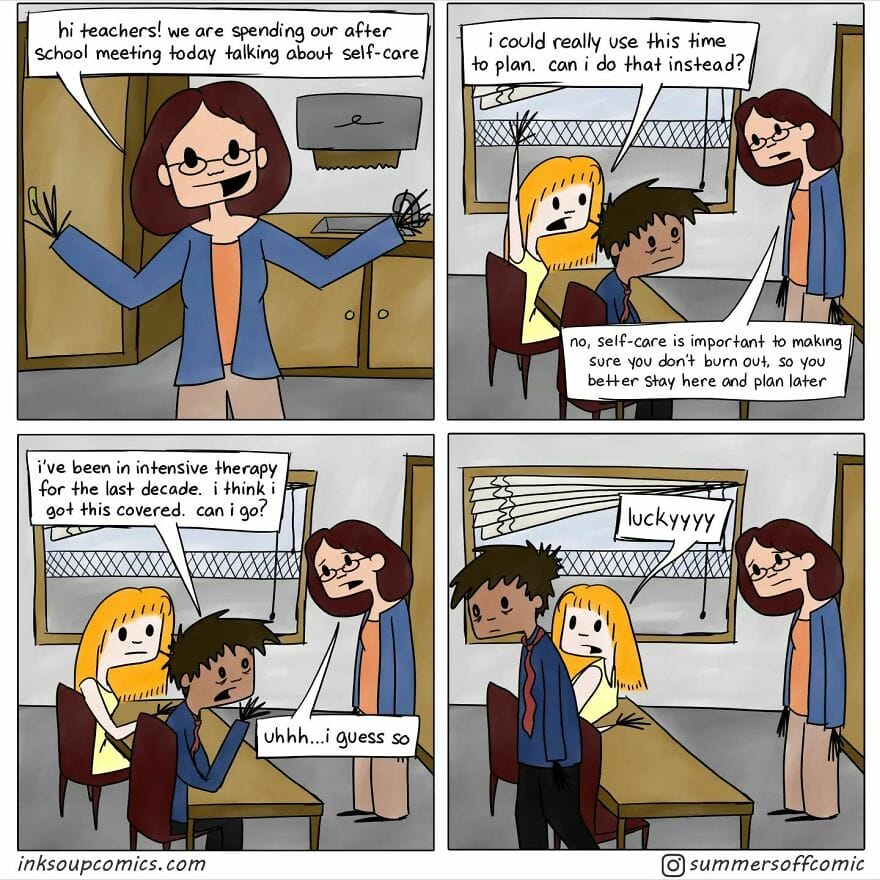 19-52 10+ Times This Artist Shows Struggles Faced by Teacher in Teaching Chidrens Through her Comics