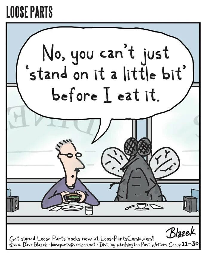 2 20 Times Artist Loose Parts Guy Captures Ridiculous Situations in Single-Panel