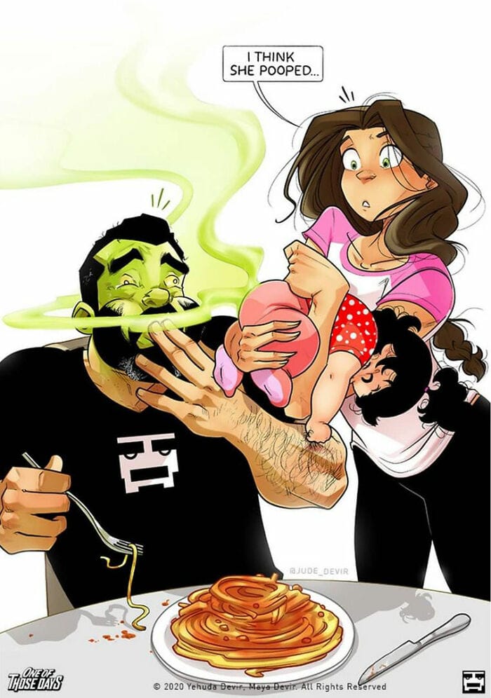 20-28 20 Yehuda and Maya comicsThat Show wife and husband Love Doesn't Have To Be Perfect