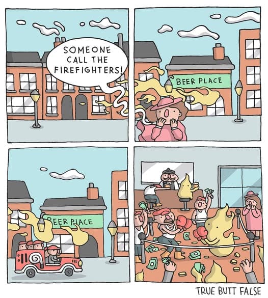 20-57 17+ Quirky and Funny Comics by the "True Butt False"