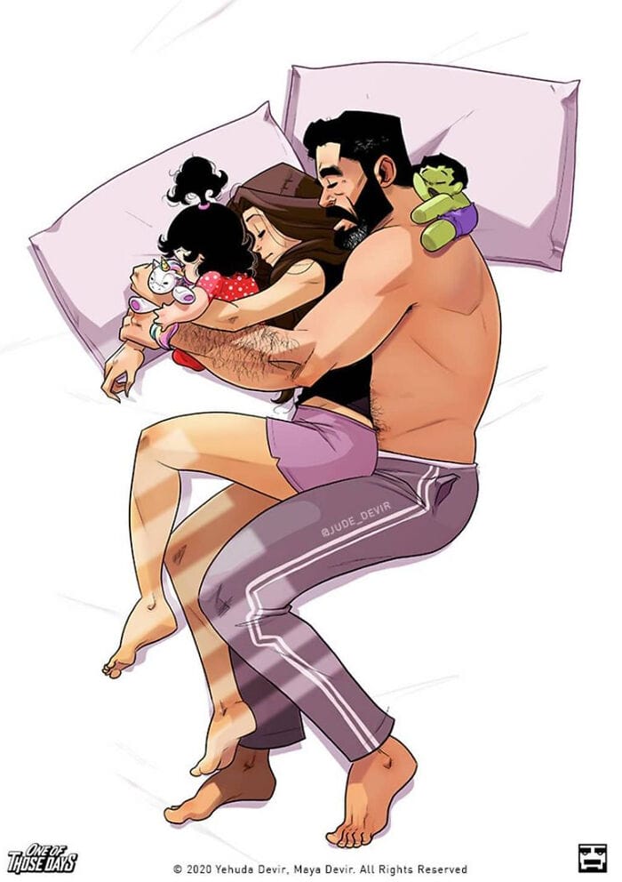 3-30 20 Yehuda and Maya comicsThat Show wife and husband Love Doesn't Have To Be Perfect