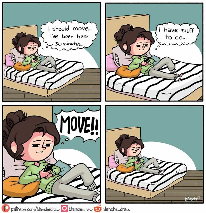 3-60 20 Blanche draw Comics: Shows How the Everyday Life of a Young Girl Goes on