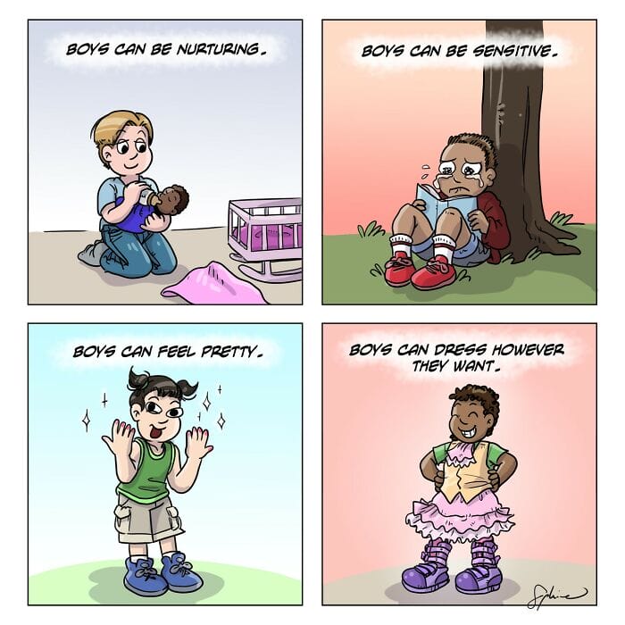 3-84 20 Illustrations by This Artist Depicting Her Experiences as a Transgender Child
