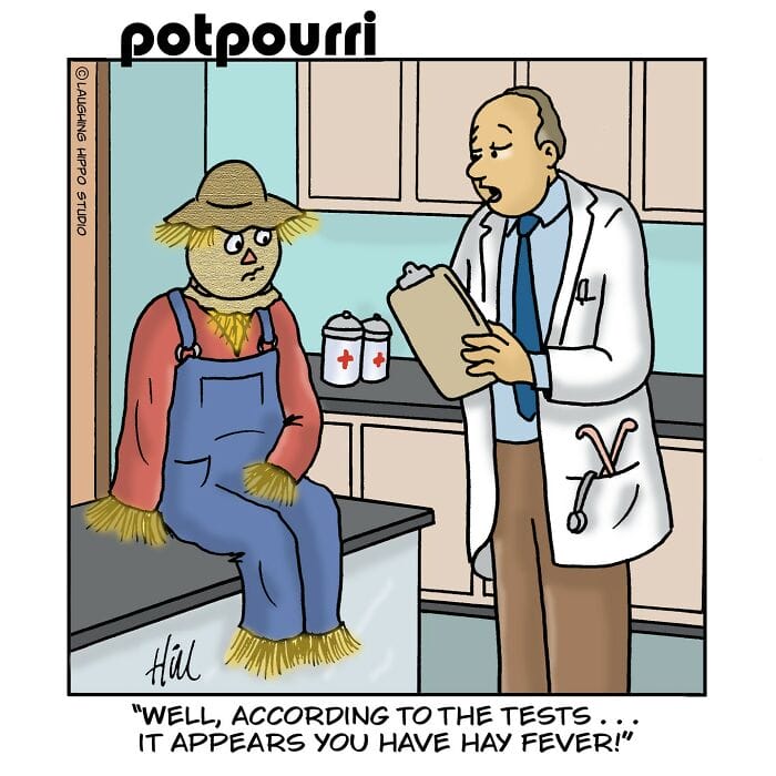 36 This Cartoonist Always amuses his Fans only Through single-panel Comics (20 Comics)