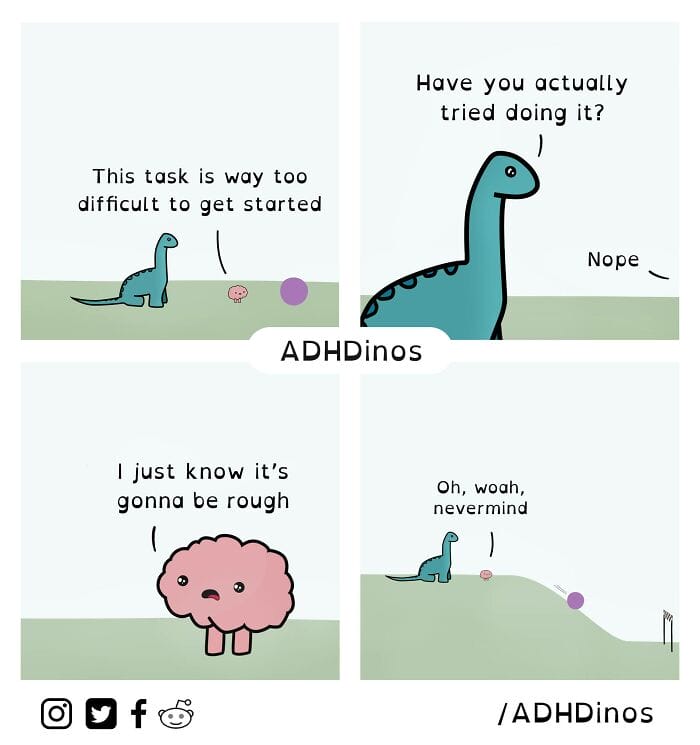 4-101 20 Funny Comics That Highlight the Everyday Struggles of Living with ADHD (New Pics)