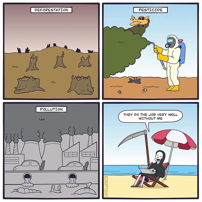 4-106 20 Thoughtful Comics by Baptiste Drausin Merging Pop Culture with Ecological Themes