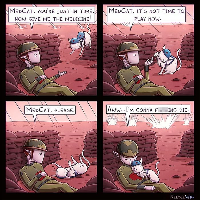 4-34 This Artist’s 25 Dark Comics illustrate  Situations Happened with a Person in Real Life