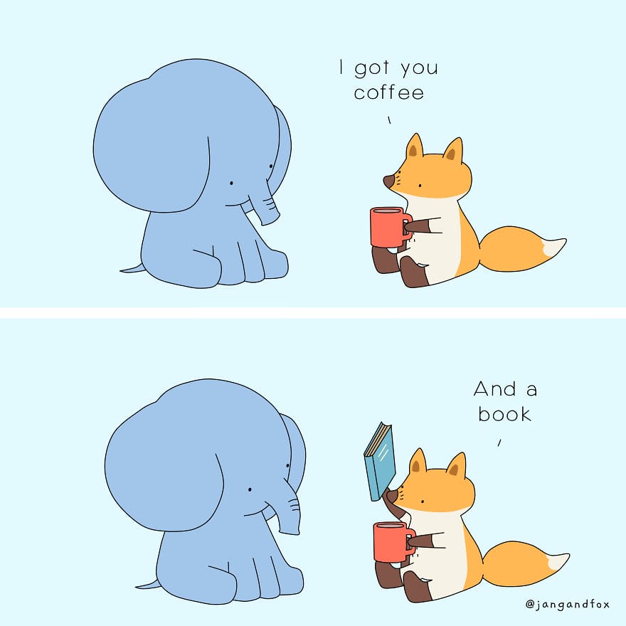 4-38 15+ Heart Touching Jangandfox Comics Using Animals
