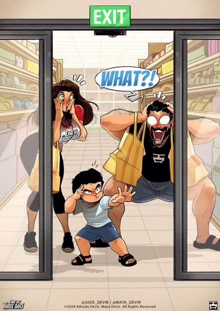 4-88 15 Funny and Relatable Comics by Yehuda and Maya Devir That Capture Parenthood Perfectly