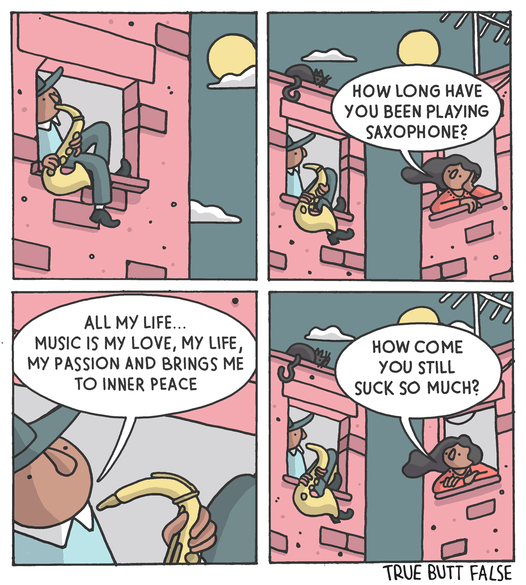 5-3 17+ Quirky and Funny Comics by the "True Butt False"