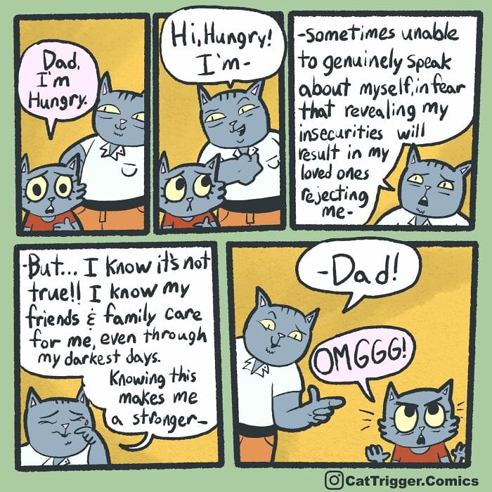 5-92 23 Sharp and Hilarious 'Cat Trigger' Comics with Surprising Endings by This Artist