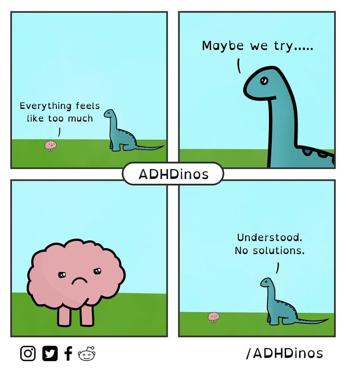 6-103 20 Funny Comics That Highlight the Everyday Struggles of Living with ADHD (New Pics)