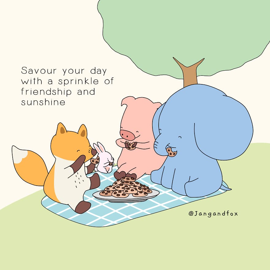 6-39 15+ Heart Touching Jangandfox Comics Using Animals