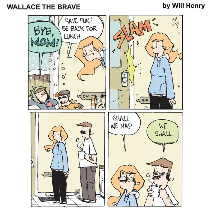 6-95 20 Hilarious 'Wallace the Brave' Comics That'll Make Your Day Better