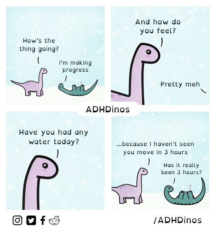 7-101 20 Funny Comics That Highlight the Everyday Struggles of Living with ADHD (New Pics)