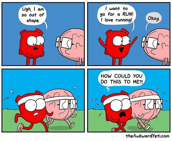 7-32 Heart and brain 20 Best the awkward yeti comics