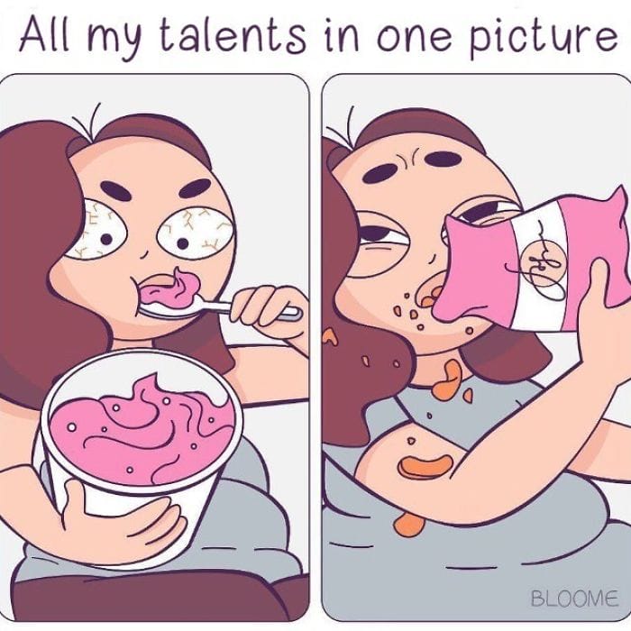 7-76 20 Comics by a Ukrainian Artist Depicting the Ups and Downs of a Young Woman’s Everyday Life