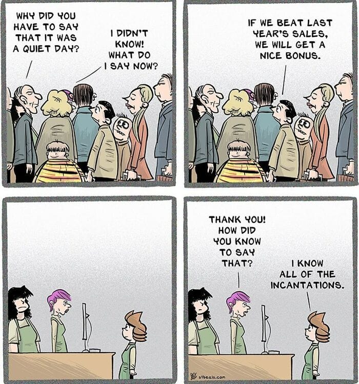 7-77 20 Hilarious Comics by Stephen Beals That Perfectly Illustrate the Daily Life of a Retail Worker