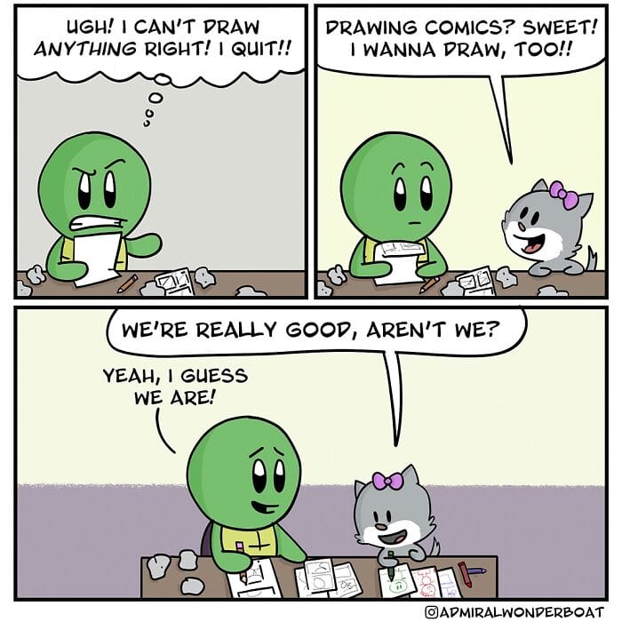 7-85 20 Hilarious Comics by This Artist Highlighting Challenges, Friendships, and More