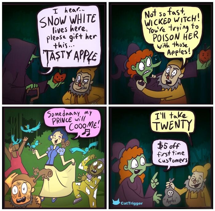 7-91 23 Sharp and Hilarious 'Cat Trigger' Comics with Surprising Endings by This Artist