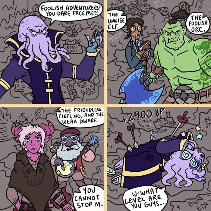 8-14 10+ Times Artist Jakey Boi Arts Creates Random Comics About Dungeons
