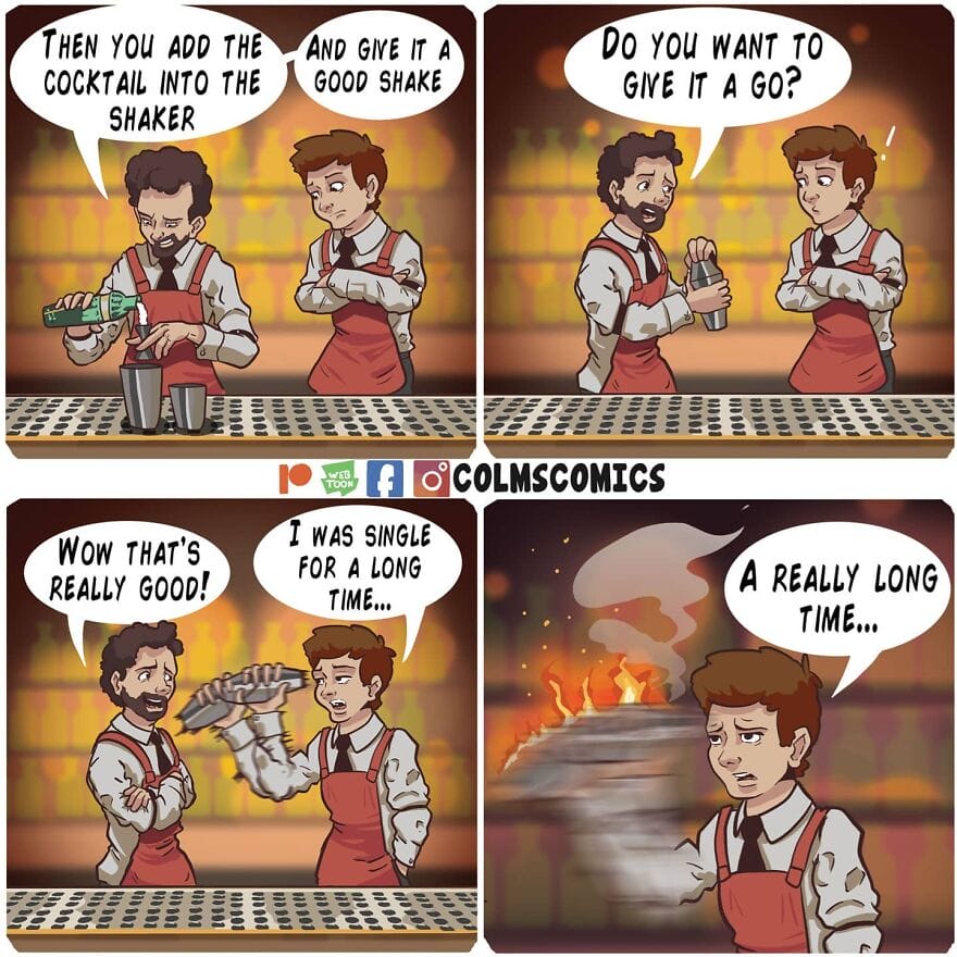 8-23 15 Colms Comics Injects Humor into Ordinary Situations by Creating Clever Visual Puns