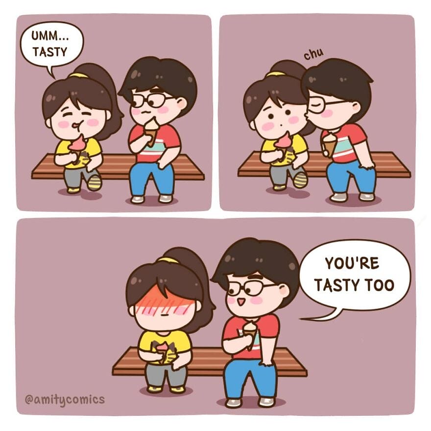 8-64 20 Amity Comics: A Couple Navigates the Everyday Challenges of Being in a Relationship