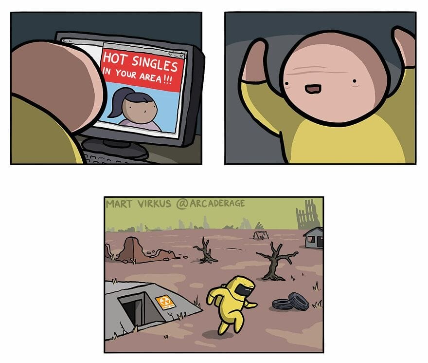 9-33 20 Arcade Range Comics by the Artist "Mark Virkus"