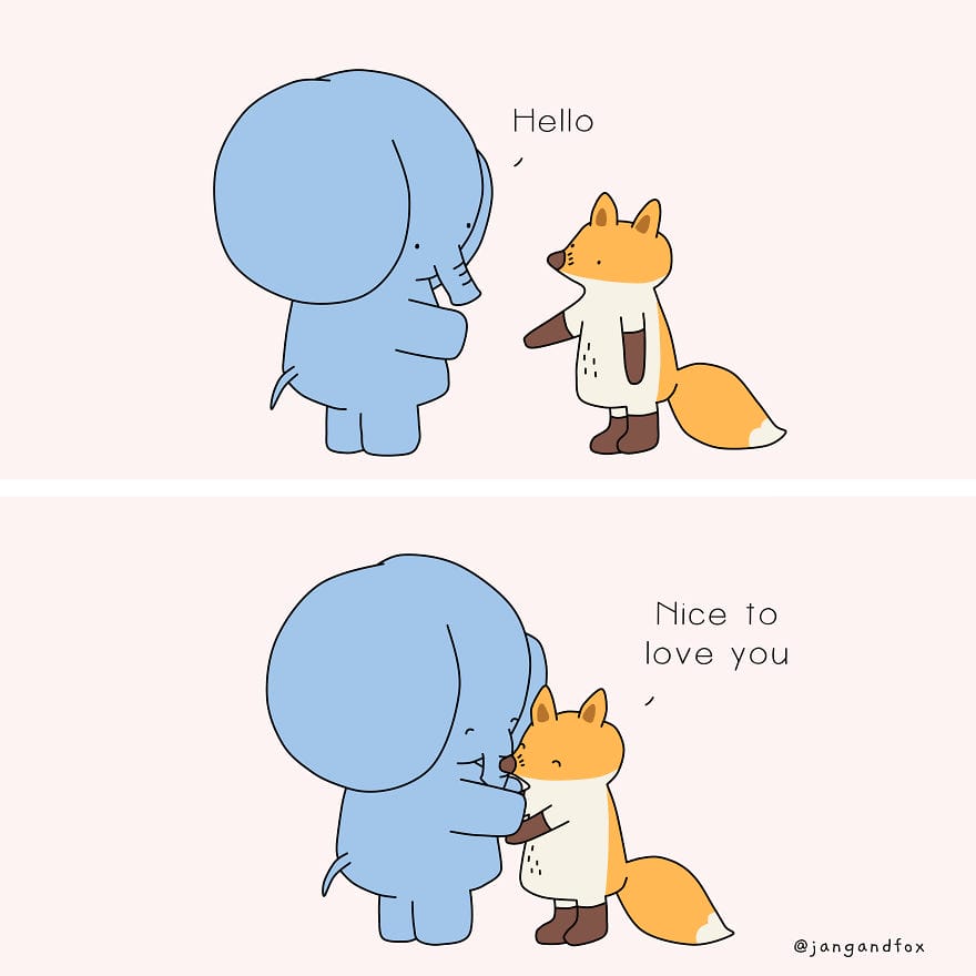 9-38 15+ Heart Touching Jangandfox Comics Using Animals
