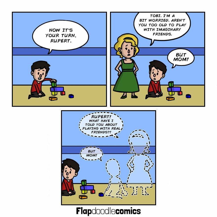 9-57 20 Flap Doodle Comics Dark and Silly Situations Through his Comics