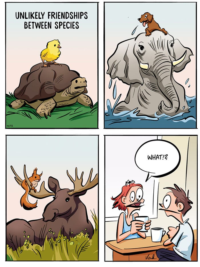 9-87 20 Hilarious Comics Showcasing the Chaotic Adventures of Two Best Friends by Kenneth Larsen