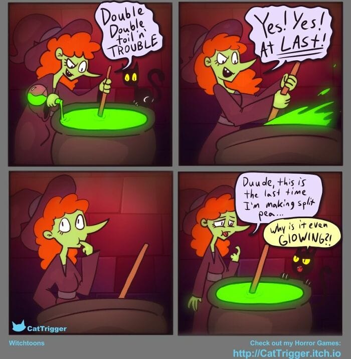 9-91 23 Sharp and Hilarious 'Cat Trigger' Comics with Surprising Endings by This Artist