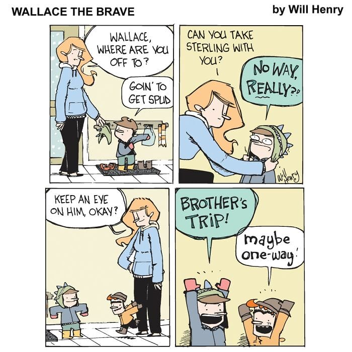 9-93 20 Hilarious 'Wallace the Brave' Comics That'll Make Your Day Better