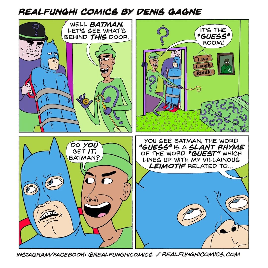 Happy-Batman-Day.Follow-me-@realfunghicomics-for-more.comics.-.-.-.-comics-webcomics-funnycomics-cartoonists-realfunghicomics-batman-batmanday 20 Humorous and Surreal Comics by Cartoonist Denis