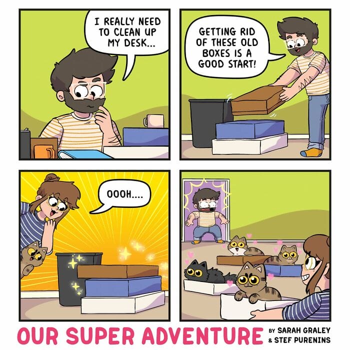 1-26 20 Hilariously Relatable Comics by Sarah Graley on Life With Her Husband and Four Cats (New Pics)