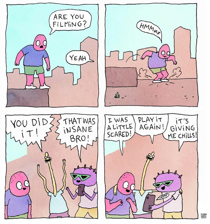 1-33 20 New Comics by Pierre Mortel Celebrating Life’s Absurdity