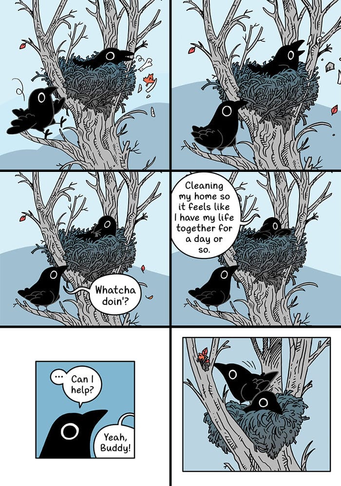 10-4 20 Delightfully Whimsical Comics from Isabelle Melançon’s 'Crow Time