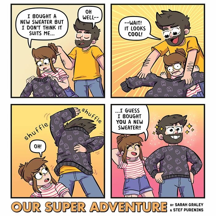 11-26 20 Hilariously Relatable Comics by Sarah Graley on Life With Her Husband and Four Cats (New Pics)