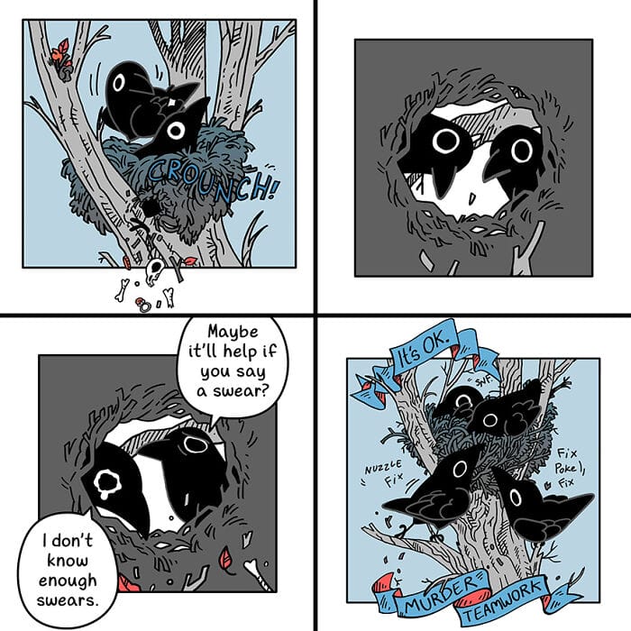 11-4 20 Delightfully Whimsical Comics from Isabelle Melançon’s 'Crow Time
