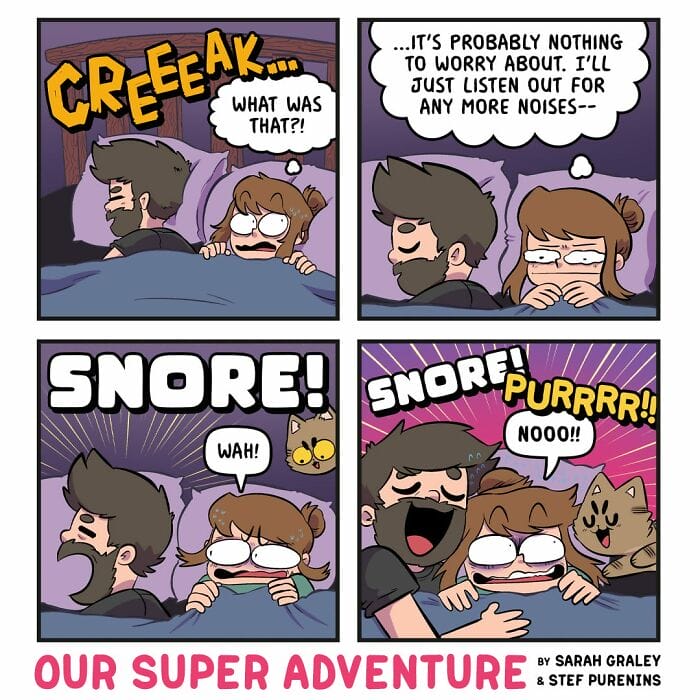 12-26 20 Hilariously Relatable Comics by Sarah Graley on Life With Her Husband and Four Cats (New Pics)