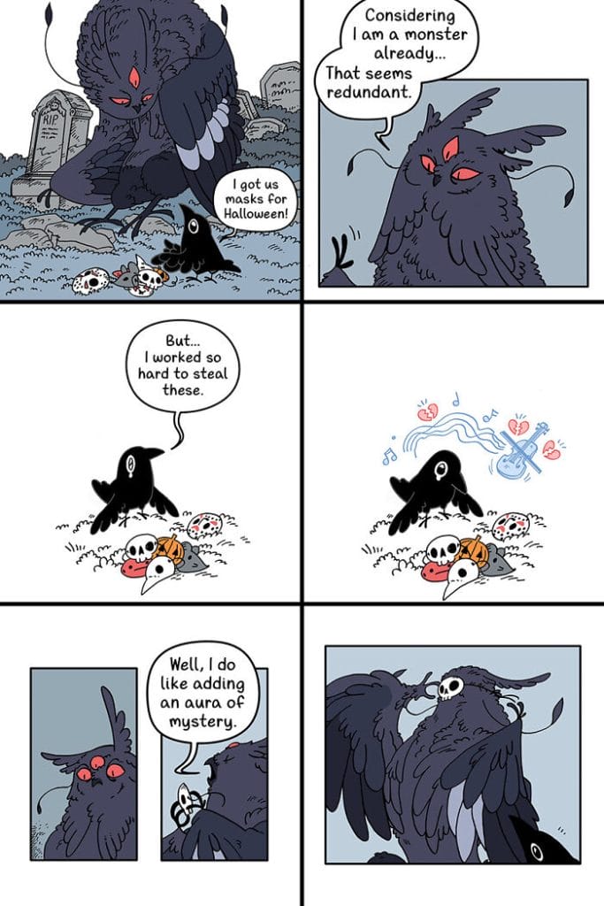 12-4-683x1024 20 Delightfully Whimsical Comics from Isabelle Melançon’s 'Crow Time