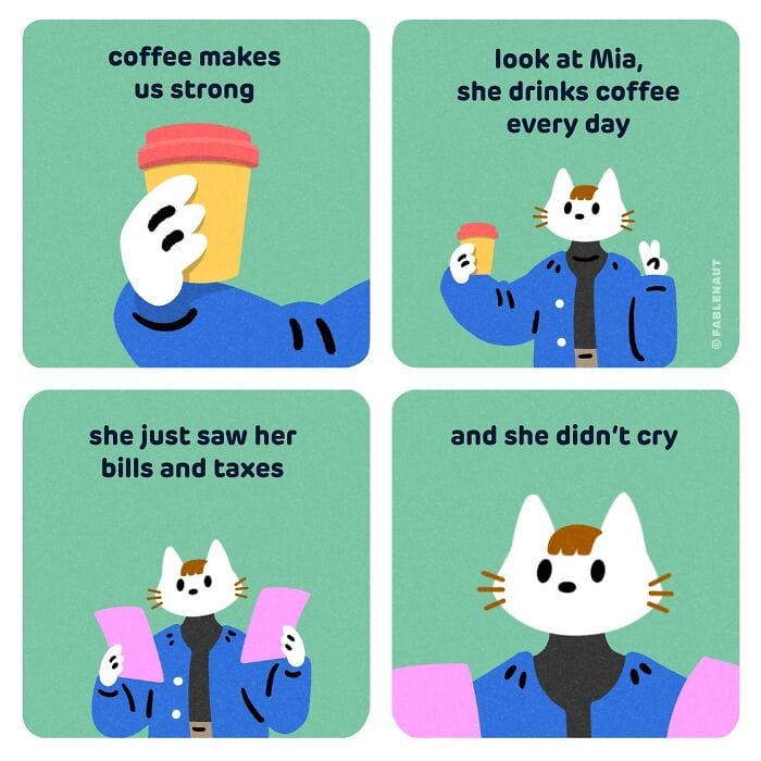 13-26 20 Fun Comics By Fablenaut That Perfectly Capture Coffee Culture