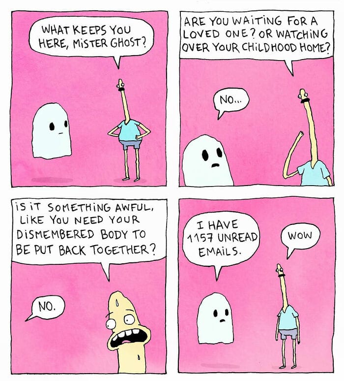13-32 20 New Comics by Pierre Mortel Celebrating Life’s Absurdity