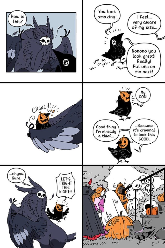 13-4-683x1024 20 Delightfully Whimsical Comics from Isabelle Melançon’s 'Crow Time