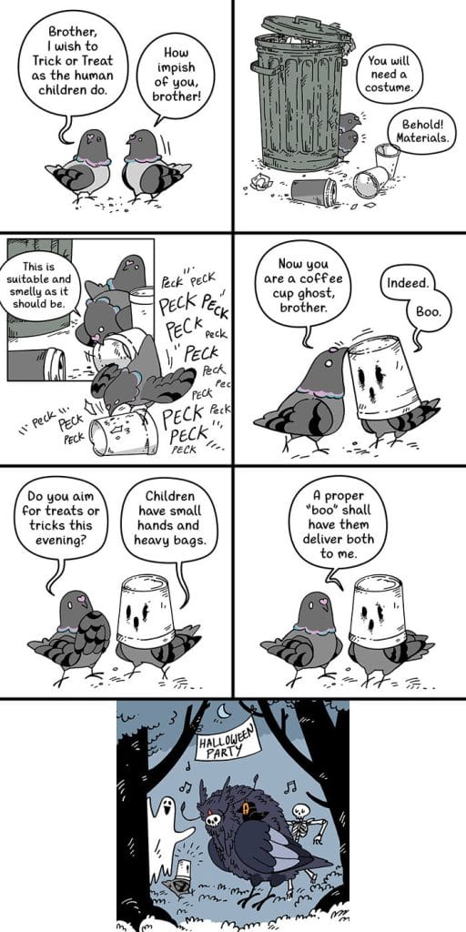 14-4-512x1024 20 Delightfully Whimsical Comics from Isabelle Melançon’s 'Crow Time